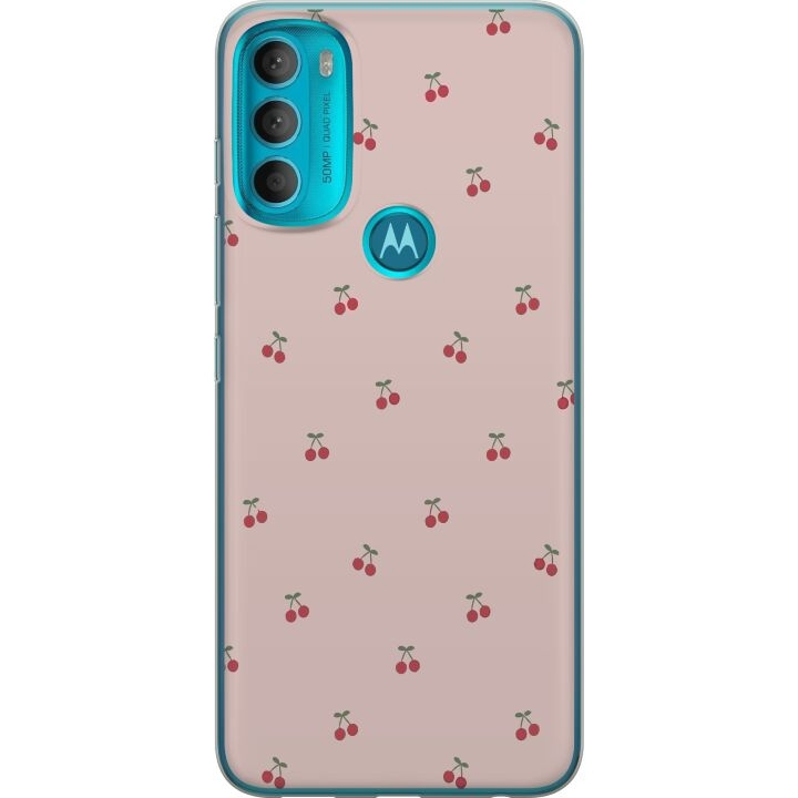 Mobile case for Motorola Moto G71 5G with Cherry design in the group SMARTPHONE & TABLETS / Phone cases / Motorola at TP E-commerce Nordic AB (A55293)