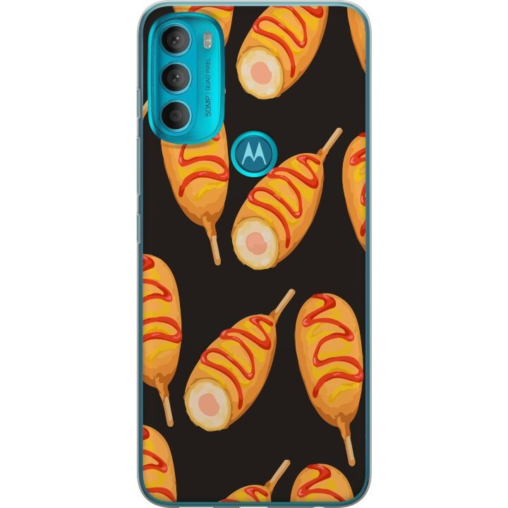 Mobile case for Motorola Moto G71 5G with Chicken drumstick design in the group SMARTPHONE & TABLETS / Phone cases / Motorola at TP E-commerce Nordic AB (A55295)