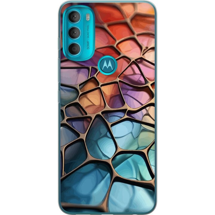 Mobile case for Motorola Moto G71 5G with Metallic pattern design in the group SMARTPHONE & TABLETS / Phone cases / Motorola at TP E-commerce Nordic AB (A55296)