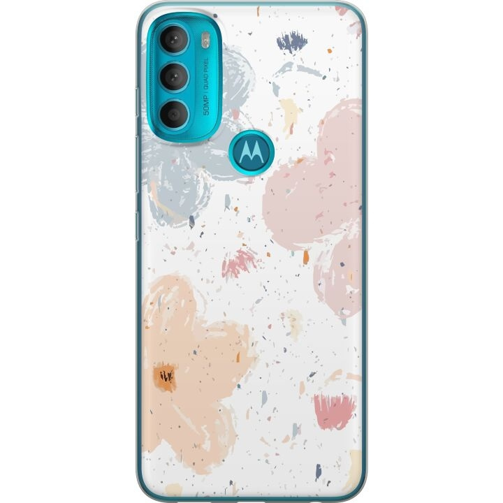 Mobile case for Motorola Moto G71 5G with Flowers design in the group SMARTPHONE & TABLETS / Phone cases / Motorola at TP E-commerce Nordic AB (A55298)