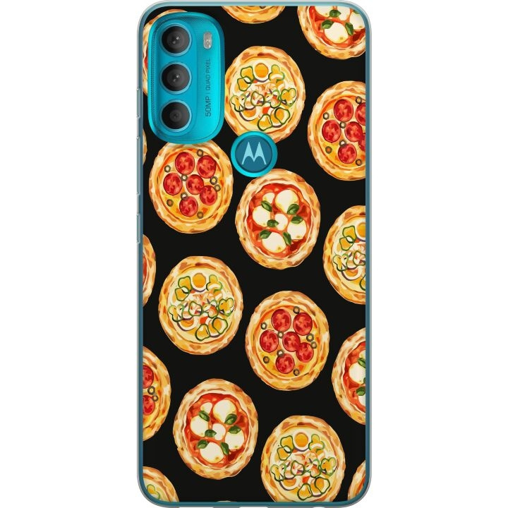 Mobile case for Motorola Moto G71 5G with Pizza design in the group SMARTPHONE & TABLETS / Phone cases / Motorola at TP E-commerce Nordic AB (A55299)