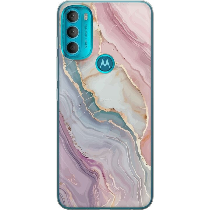 Mobile case for Motorola Moto G71 5G with Marble design in the group SMARTPHONE & TABLETS / Phone cases / Motorola at TP E-commerce Nordic AB (A55308)