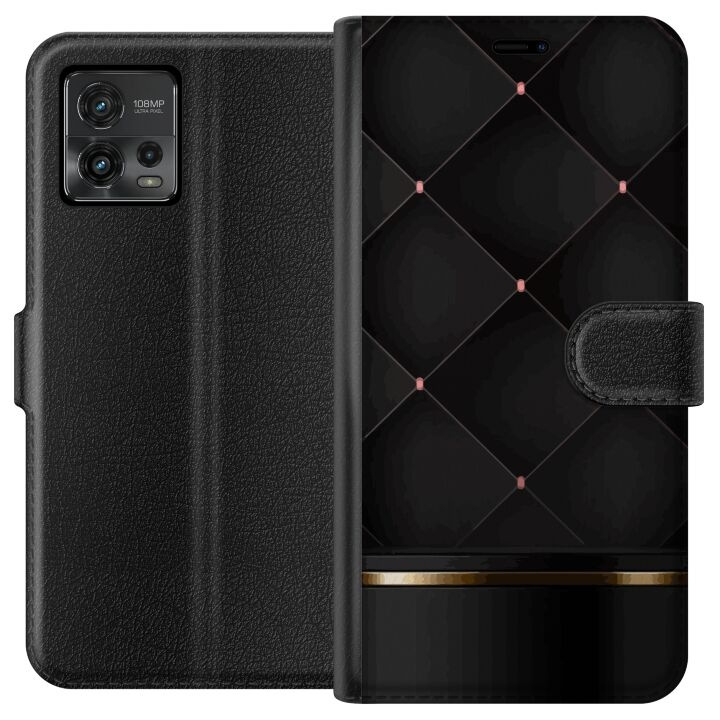 Wallet case for Motorola Moto G72 with Luxury line design in the group SMARTPHONE & TABLETS / Phone cases / Motorola at TP E-commerce Nordic AB (A55328)