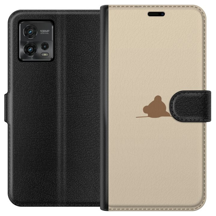 Wallet case for Motorola Moto G72 with Nalle design in the group SMARTPHONE & TABLETS / Phone cases / Motorola at TP E-commerce Nordic AB (A55333)