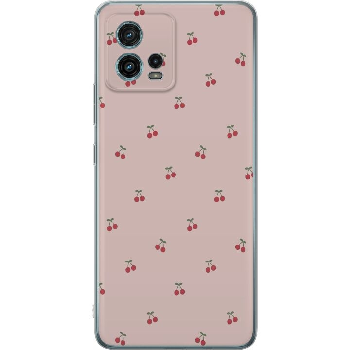 Mobile case for Motorola Moto G72 with Cherry design in the group SMARTPHONE & TABLETS / Phone cases / Motorola at TP E-commerce Nordic AB (A55347)