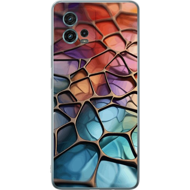 Mobile case for Motorola Moto G72 with Metallic pattern design in the group SMARTPHONE & TABLETS / Phone cases / Motorola at TP E-commerce Nordic AB (A55350)