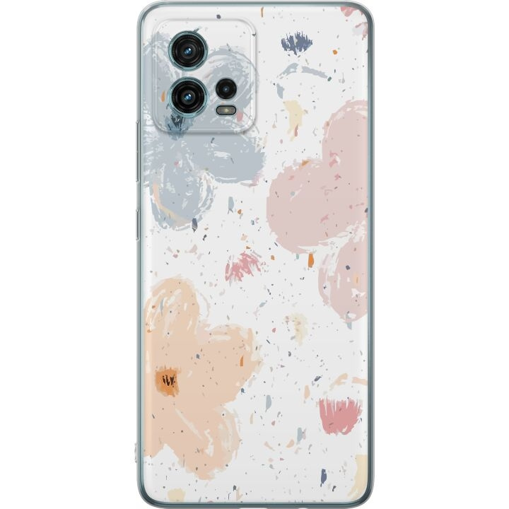 Mobile case for Motorola Moto G72 with Flowers design in the group SMARTPHONE & TABLETS / Phone cases / Motorola at TP E-commerce Nordic AB (A55352)