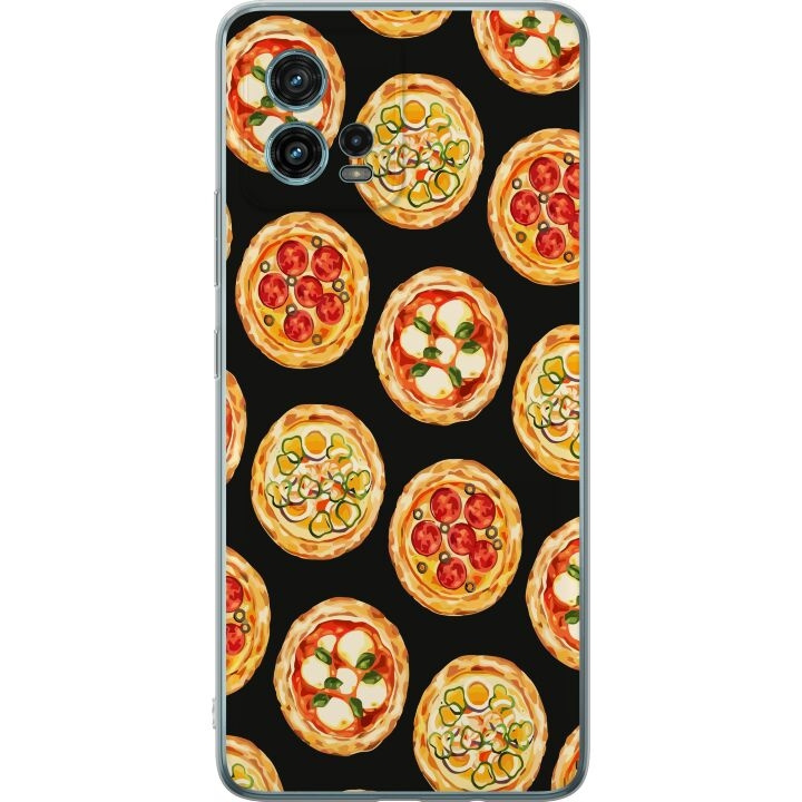 Mobile case for Motorola Moto G72 with Pizza design in the group SMARTPHONE & TABLETS / Phone cases / Motorola at TP E-commerce Nordic AB (A55353)