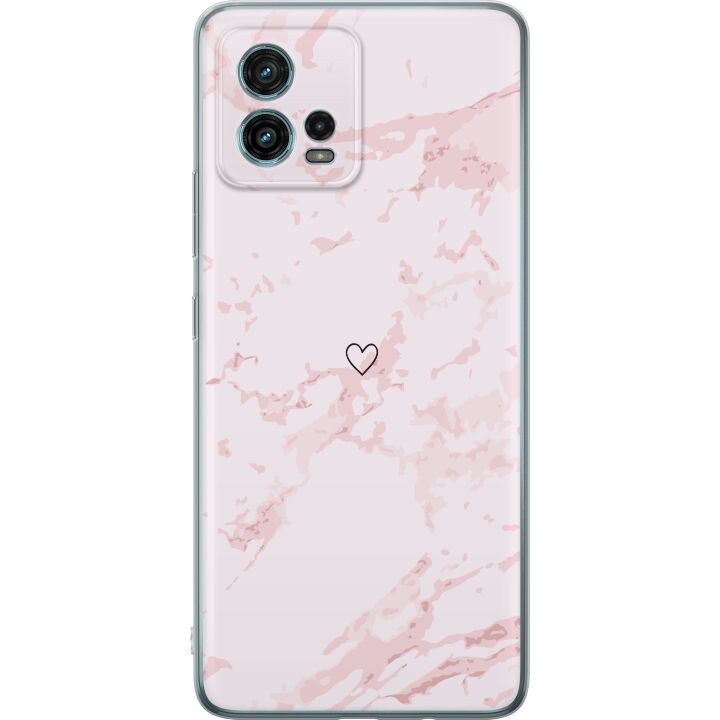 Mobile case for Motorola Moto G72 with Pink Heart design in the group SMARTPHONE & TABLETS / Phone cases / Motorola at TP E-commerce Nordic AB (A55363)