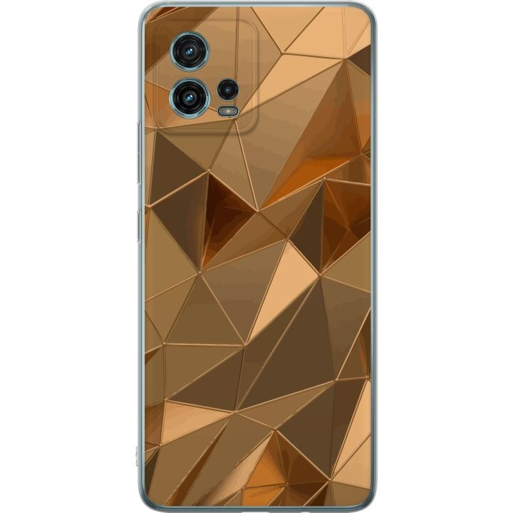 Mobile case for Motorola Moto G72 with 3D Gold design in the group SMARTPHONE & TABLETS / Phone cases / Motorola at TP E-commerce Nordic AB (A55364)