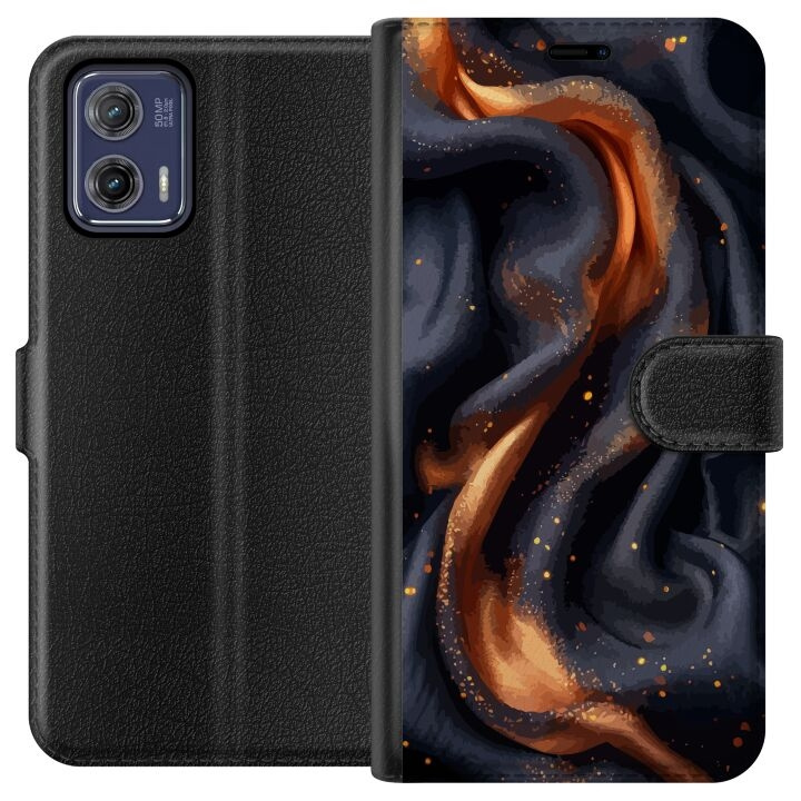 Wallet case for Motorola Moto G73 with Fiery silk design in the group SMARTPHONE & TABLETS / Phone cases / Motorola at TP E-commerce Nordic AB (A55368)