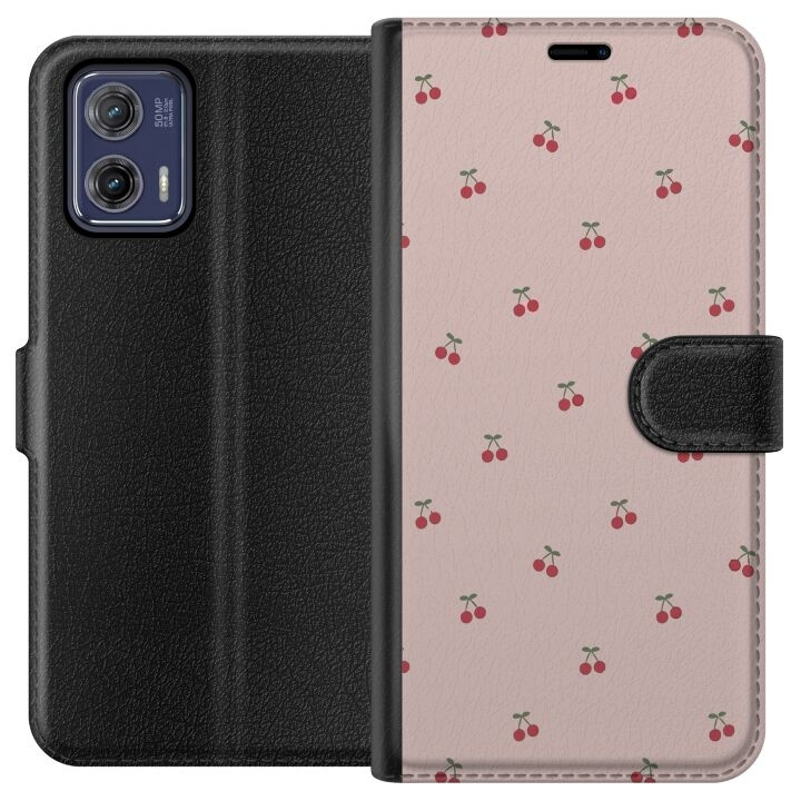 Wallet case for Motorola Moto G73 with Cherry design in the group SMARTPHONE & TABLETS / Phone cases / Motorola at TP E-commerce Nordic AB (A55374)