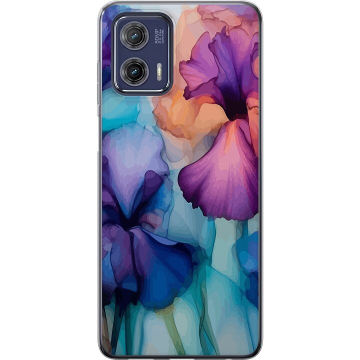 Mobile case for Motorola Moto G73 with Magical flowers design in the group SMARTPHONE & TABLETS / Phone cases / Motorola at TP E-commerce Nordic AB (A55397)