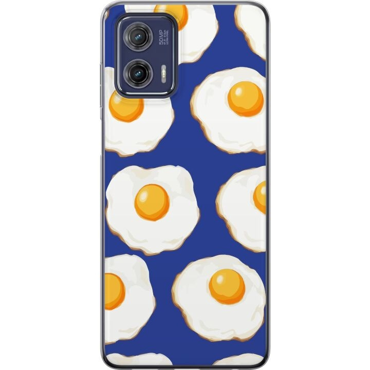 Mobile case for Motorola Moto G73 with Fried eggs design in the group SMARTPHONE & TABLETS / Phone cases / Motorola at TP E-commerce Nordic AB (A55400)