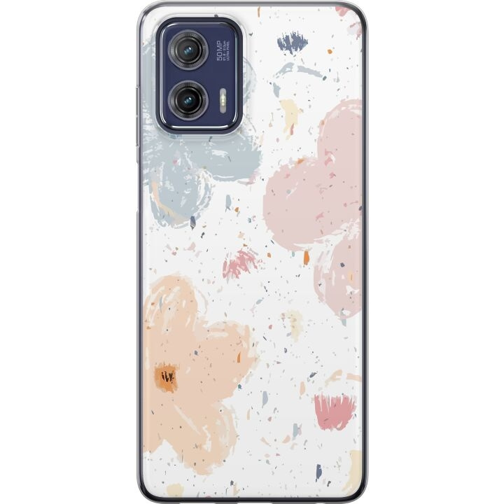 Mobile case for Motorola Moto G73 with Flowers design in the group SMARTPHONE & TABLETS / Phone cases / Motorola at TP E-commerce Nordic AB (A55406)