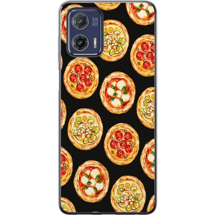 Mobile case for Motorola Moto G73 with Pizza design in the group SMARTPHONE & TABLETS / Phone cases / Motorola at TP E-commerce Nordic AB (A55407)