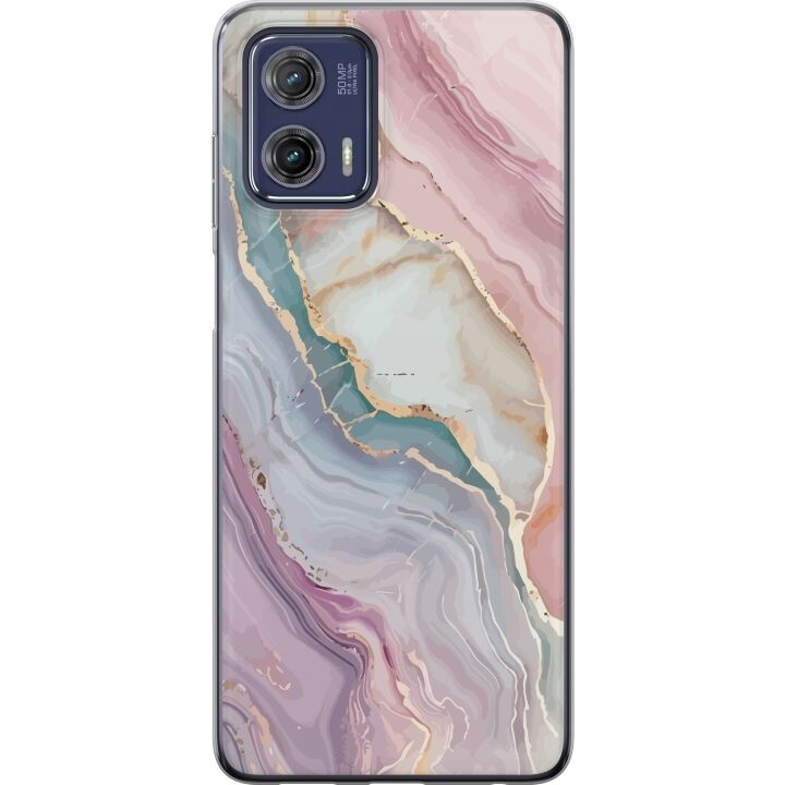 Mobile case for Motorola Moto G73 with Marble design in the group SMARTPHONE & TABLETS / Phone cases / Motorola at TP E-commerce Nordic AB (A55416)