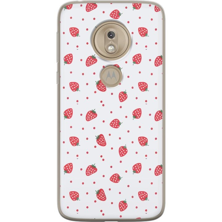 Mobile case for Motorola Moto G7 Play with Strawberries design in the group SMARTPHONE & TABLETS / Phone cases / Motorola at TP E-commerce Nordic AB (A55465)