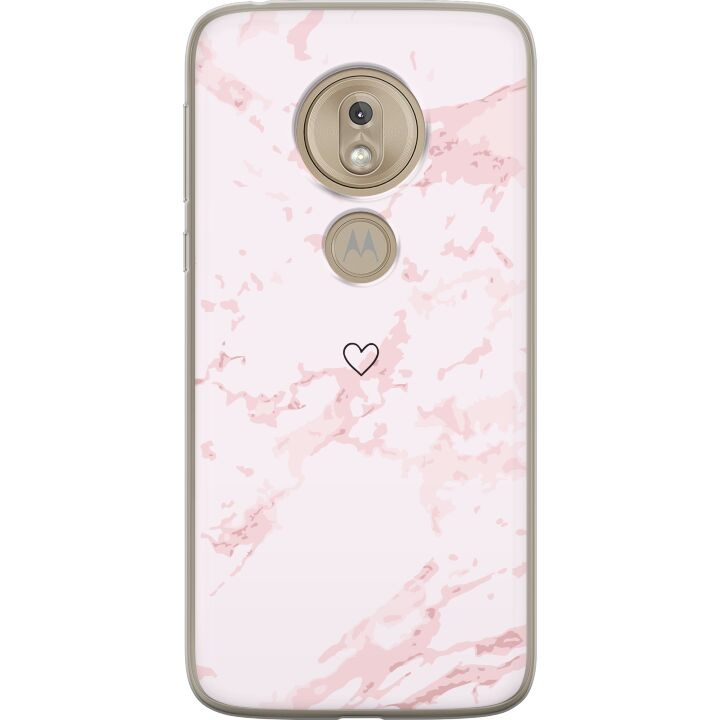 Mobile case for Motorola Moto G7 Play with Pink Heart design in the group SMARTPHONE & TABLETS / Phone cases / Motorola at TP E-commerce Nordic AB (A55471)