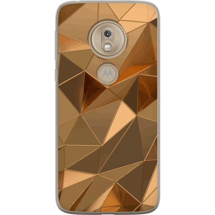 Mobile case for Motorola Moto G7 Play with 3D Gold design in the group SMARTPHONE & TABLETS / Phone cases / Motorola at TP E-commerce Nordic AB (A55472)