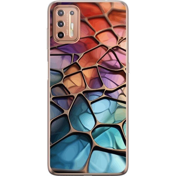 Mobile case for Motorola Moto G9 Plus with Metallic pattern design in the group SMARTPHONE & TABLETS / Phone cases / Motorola at TP E-commerce Nordic AB (A55539)