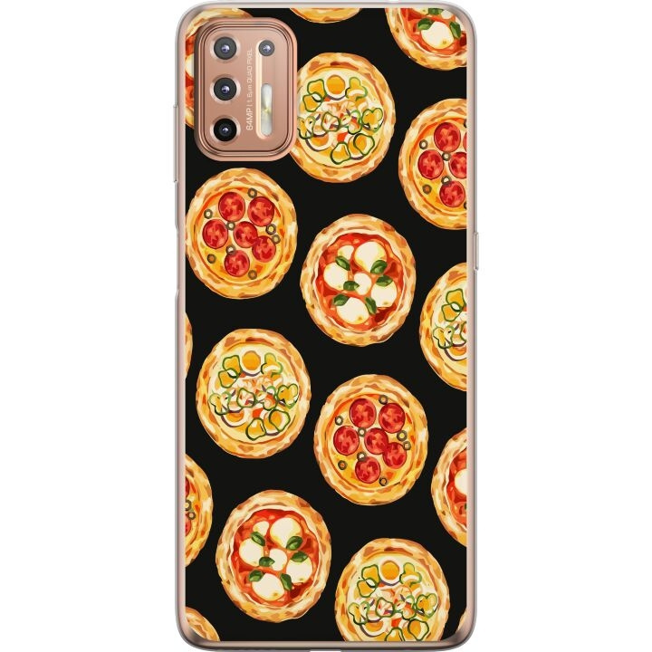 Mobile case for Motorola Moto G9 Plus with Pizza design in the group SMARTPHONE & TABLETS / Phone cases / Motorola at TP E-commerce Nordic AB (A55542)