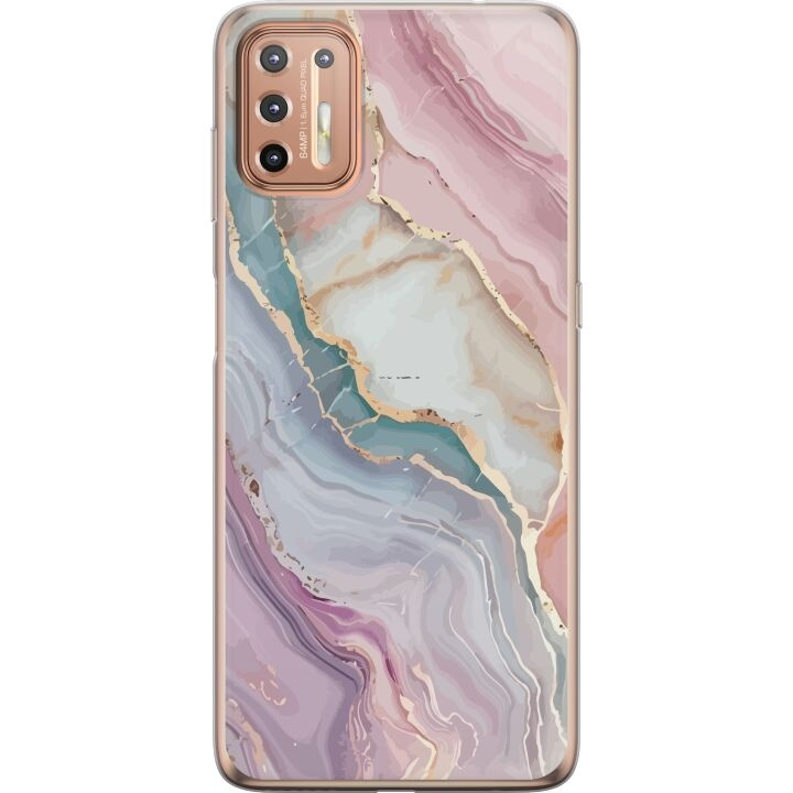 Mobile case for Motorola Moto G9 Plus with Marble design in the group SMARTPHONE & TABLETS / Phone cases / Motorola at TP E-commerce Nordic AB (A55551)