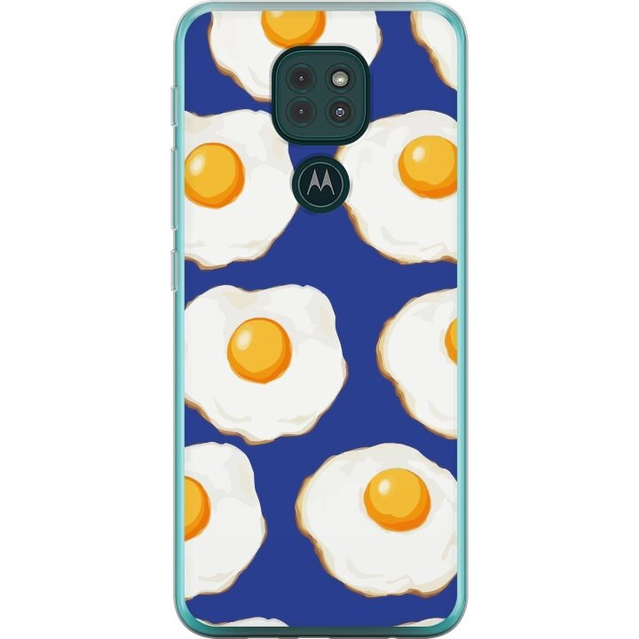 Mobile case for Motorola Moto G9 Play with Fried eggs design in the group SMARTPHONE & TABLETS / Phone cases / Motorola at TP E-commerce Nordic AB (A55616)