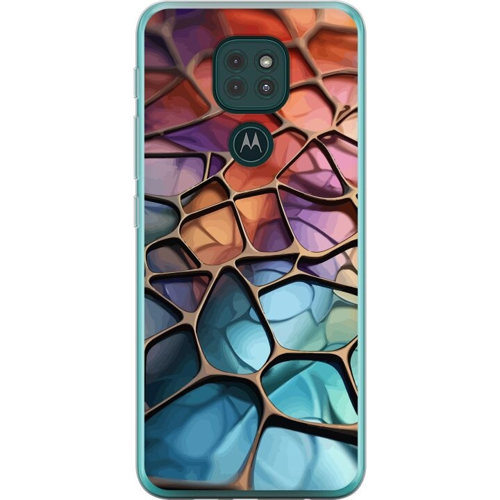 Mobile case for Motorola Moto G9 Play with Metallic pattern design in the group SMARTPHONE & TABLETS / Phone cases / Motorola at TP E-commerce Nordic AB (A55620)