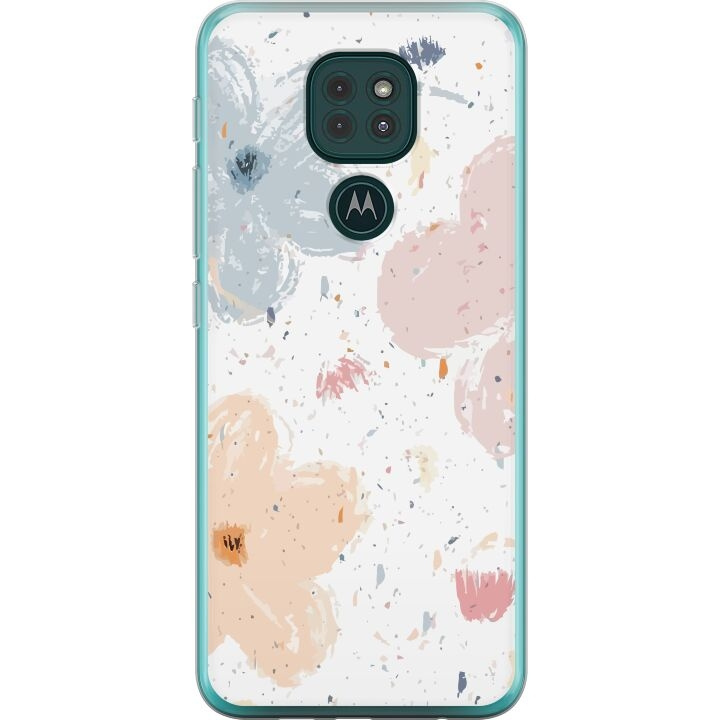 Mobile case for Motorola Moto G9 Play with Flowers design in the group SMARTPHONE & TABLETS / Phone cases / Motorola at TP E-commerce Nordic AB (A55622)