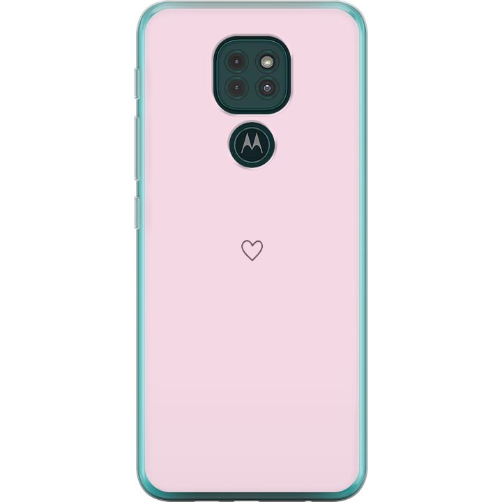 Mobile case for Motorola Moto G9 Play with Heart design in the group SMARTPHONE & TABLETS / Phone cases / Motorola at TP E-commerce Nordic AB (A55629)