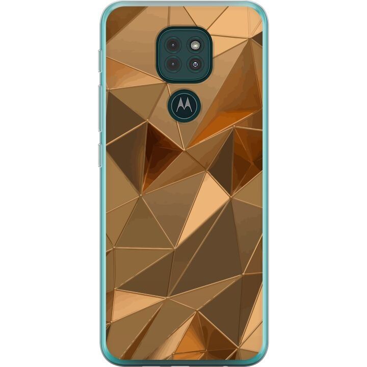 Mobile case for Motorola Moto G9 Play with 3D Gold design in the group SMARTPHONE & TABLETS / Phone cases / Motorola at TP E-commerce Nordic AB (A55634)