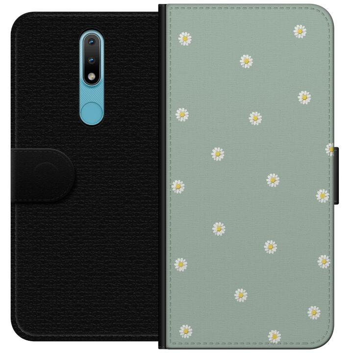 Wallet case for Nokia 2.4 with Priest\'s collars design in the group SMARTPHONE & TABLETS / Phone cases / Nokia/Microsoft at TP E-commerce Nordic AB (A55668)