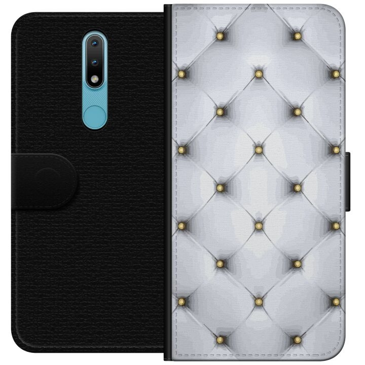 Wallet case for Nokia 2.4 with Luxurious design in the group SMARTPHONE & TABLETS / Phone cases / Nokia/Microsoft at TP E-commerce Nordic AB (A55678)