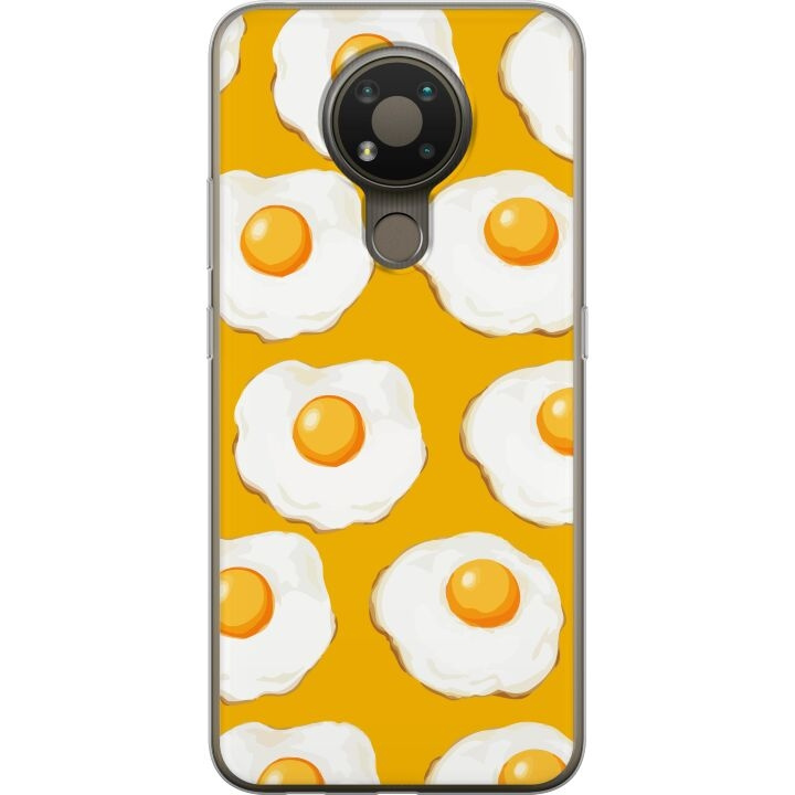 Mobile case for Nokia 3.4 with Fried egg design in the group SMARTPHONE & TABLETS / Phone cases / Nokia/Microsoft at TP E-commerce Nordic AB (A55720)