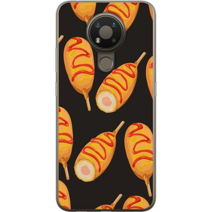 Mobile case for Nokia 3.4 with Chicken drumstick design in the group SMARTPHONE & TABLETS / Phone cases / Nokia/Microsoft at TP E-commerce Nordic AB (A55727)