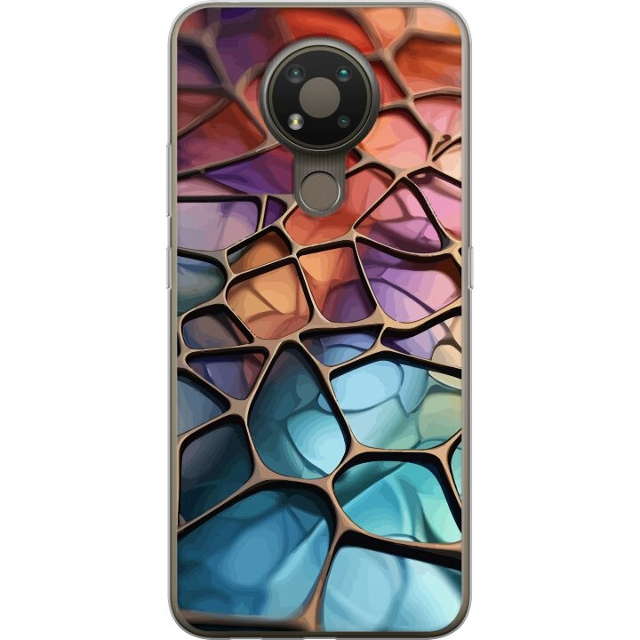 Mobile case for Nokia 3.4 with Metallic pattern design in the group SMARTPHONE & TABLETS / Phone cases / Nokia/Microsoft at TP E-commerce Nordic AB (A55728)