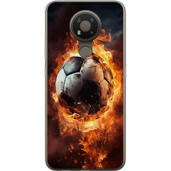 Mobile case for Nokia 3.4 with Football design in the group SMARTPHONE & TABLETS / Phone cases / Nokia/Microsoft at TP E-commerce Nordic AB (A55739)