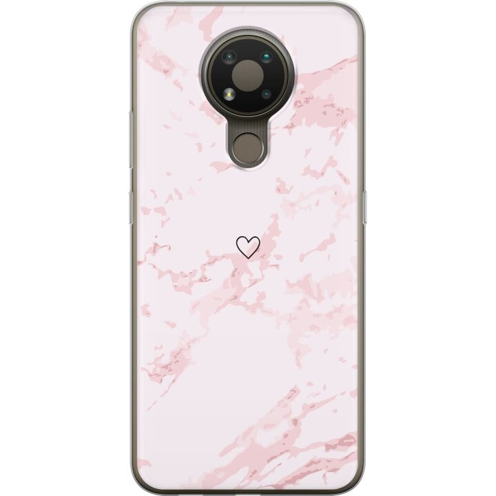 Mobile case for Nokia 3.4 with Pink Heart design in the group SMARTPHONE & TABLETS / Phone cases / Nokia/Microsoft at TP E-commerce Nordic AB (A55741)