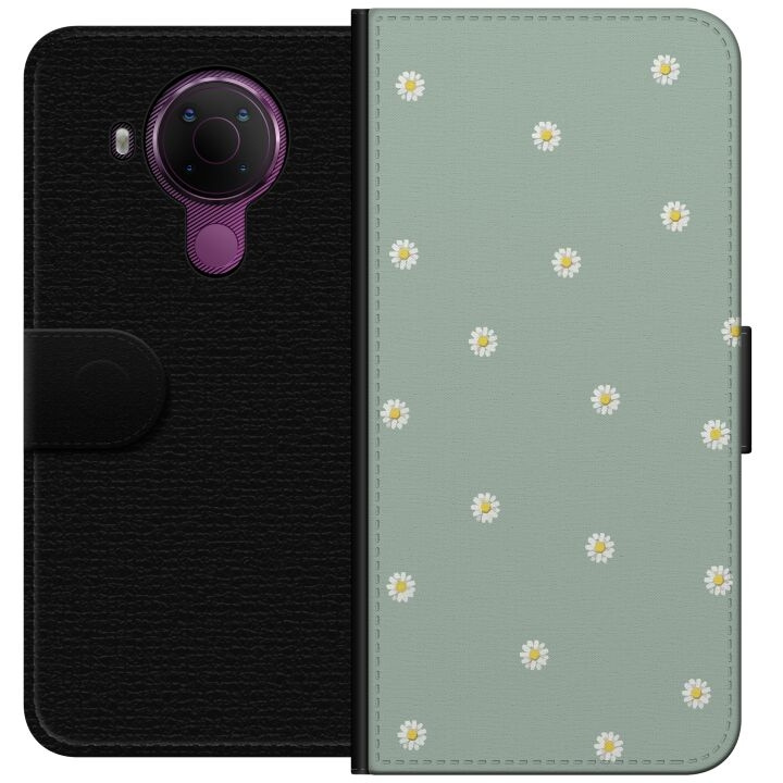 Wallet case for Nokia 5.4 with Priest\'s collars design in the group SMARTPHONE & TABLETS / Phone cases / Nokia/Microsoft at TP E-commerce Nordic AB (A55749)