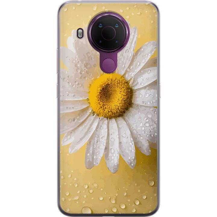 Mobile case for Nokia 5.4 with Porslinsblomma design in the group SMARTPHONE & TABLETS / Phone cases / Nokia/Microsoft at TP E-commerce Nordic AB (A55772)