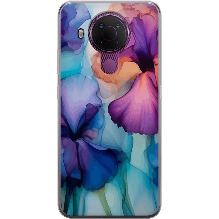 Mobile case for Nokia 5.4 with Magical flowers design in the group SMARTPHONE & TABLETS / Phone cases / Nokia/Microsoft at TP E-commerce Nordic AB (A55775)