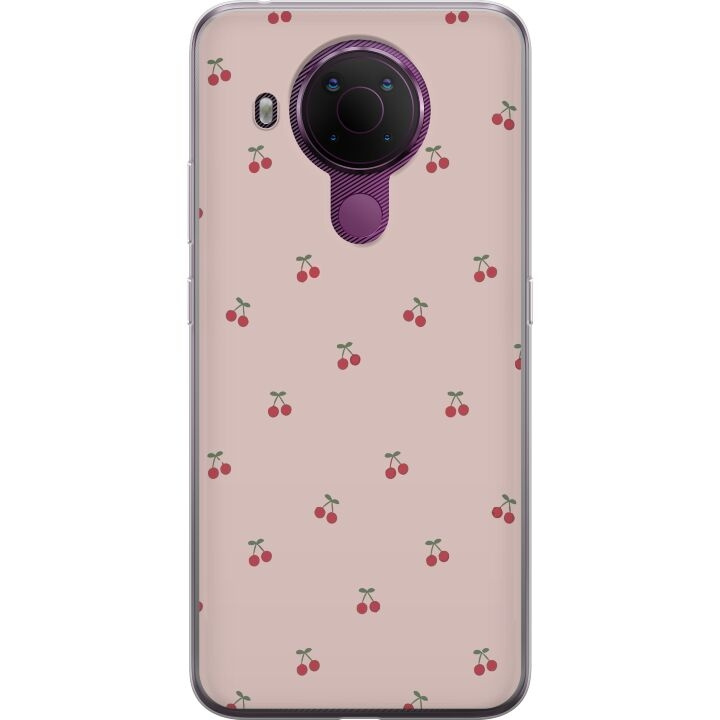 Mobile case for Nokia 5.4 with Cherry design in the group SMARTPHONE & TABLETS / Phone cases / Nokia/Microsoft at TP E-commerce Nordic AB (A55779)