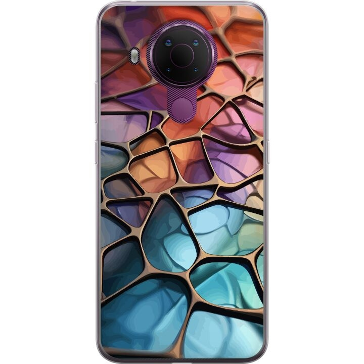 Mobile case for Nokia 5.4 with Metallic pattern design in the group SMARTPHONE & TABLETS / Phone cases / Nokia/Microsoft at TP E-commerce Nordic AB (A55782)