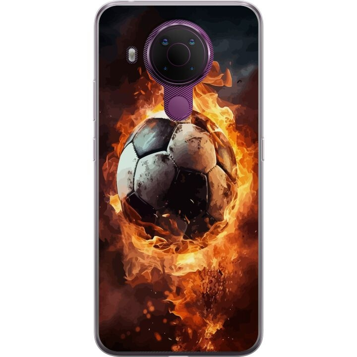 Mobile case for Nokia 5.4 with Football design in the group SMARTPHONE & TABLETS / Phone cases / Nokia/Microsoft at TP E-commerce Nordic AB (A55793)