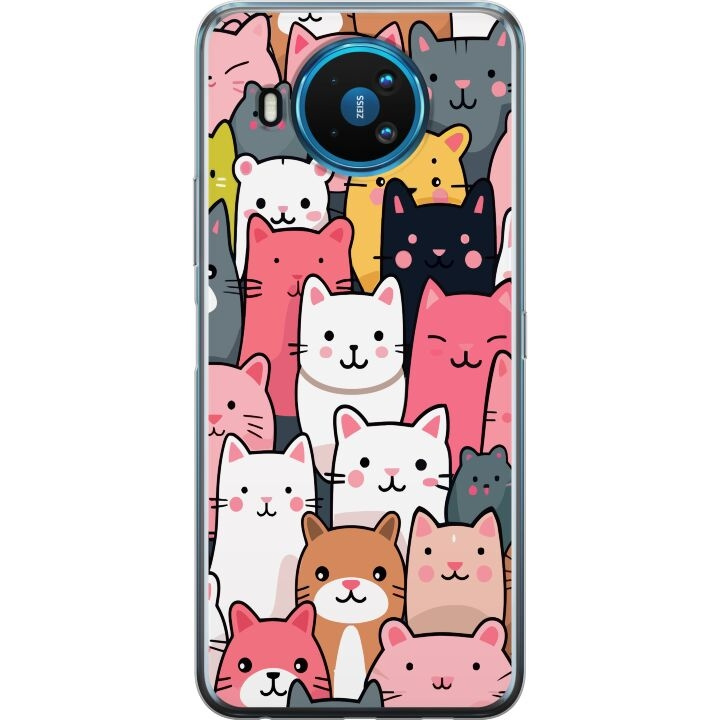 Mobile case for Nokia 8.3 5G with Cat pattern design in the group SMARTPHONE & TABLETS / Phone cases / Nokia/Microsoft at TP E-commerce Nordic AB (A55807)