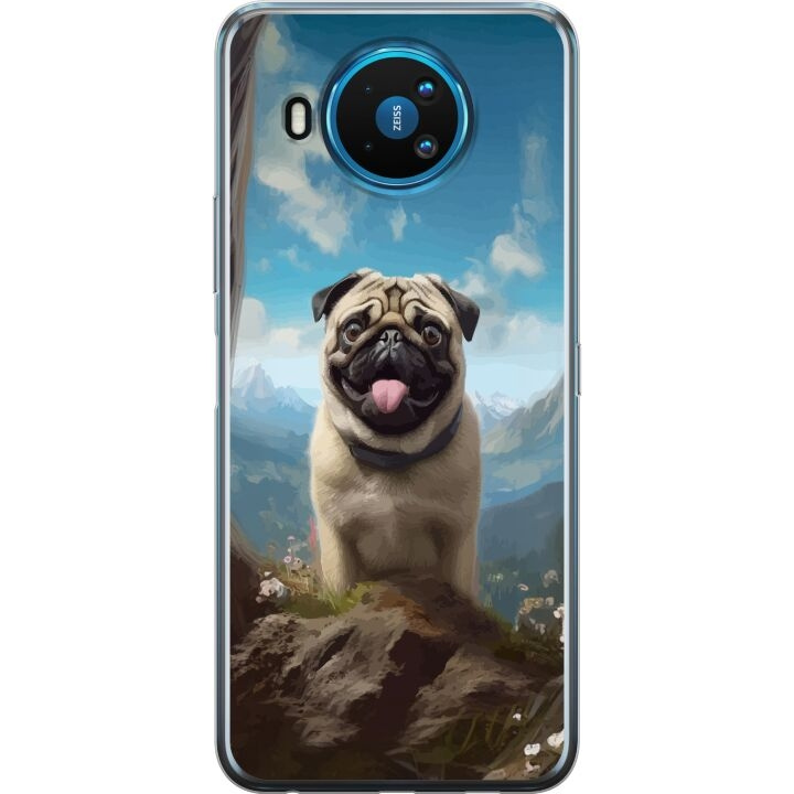 Mobile case for Nokia 8.3 5G with Happy Dog design in the group SMARTPHONE & TABLETS / Phone cases / Nokia/Microsoft at TP E-commerce Nordic AB (A55817)