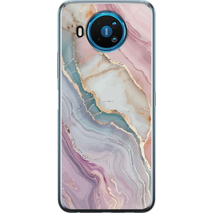 Mobile case for Nokia 8.3 5G with Marble design in the group SMARTPHONE & TABLETS / Phone cases / Nokia/Microsoft at TP E-commerce Nordic AB (A55821)