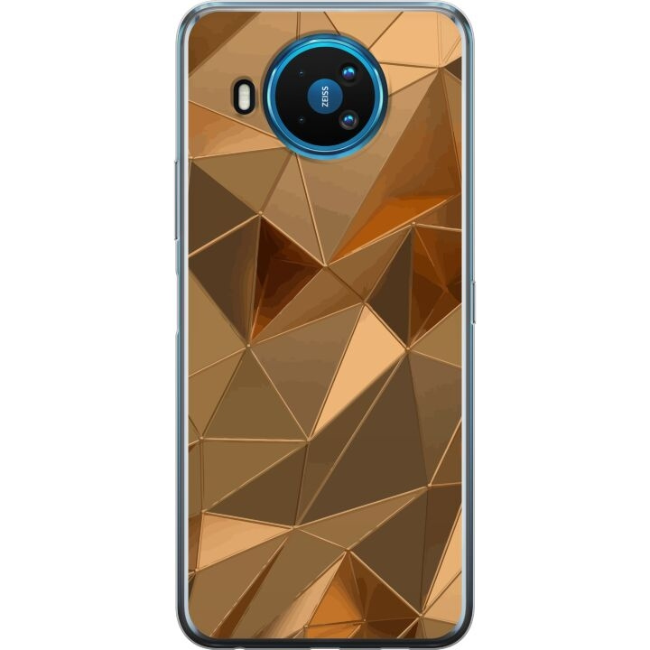 Mobile case for Nokia 8.3 5G with 3D Gold design in the group SMARTPHONE & TABLETS / Phone cases / Nokia/Microsoft at TP E-commerce Nordic AB (A55823)