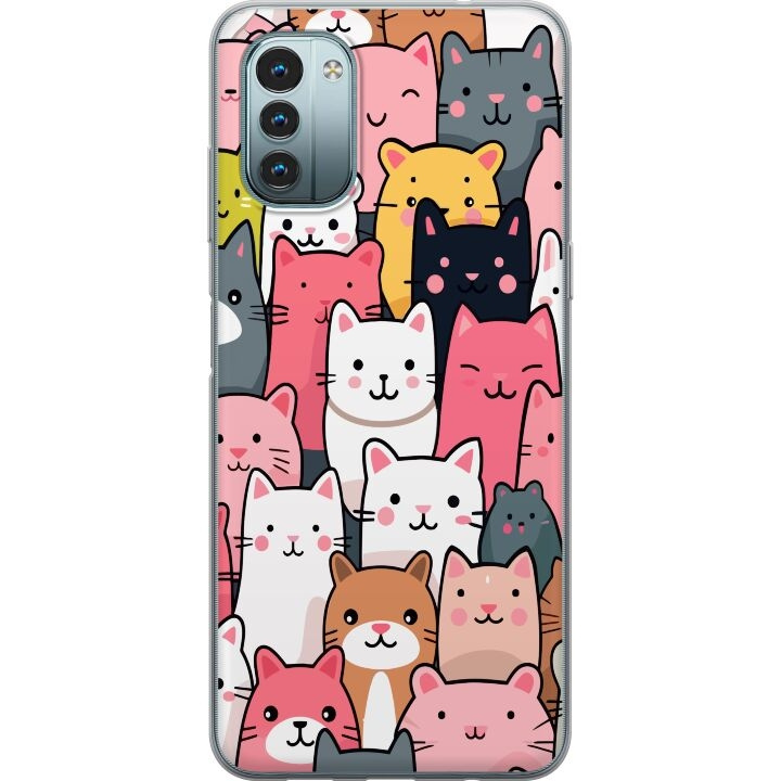 Mobile case for Nokia G11 with Cat pattern design in the group SMARTPHONE & TABLETS / Phone cases / Nokia/Microsoft at TP E-commerce Nordic AB (A55915)